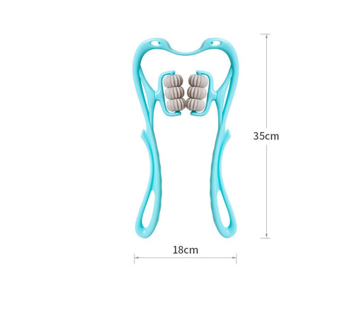 6-Roller Cervical Neck Massager — Deep Tissue Relief for Neck, Shoulders & Back
